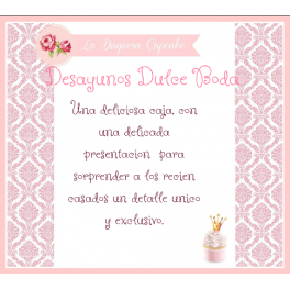 DESAYUNO A DOMICILIO DULCE BODA DESAYUNO A DOMICILIO DULCE BODA