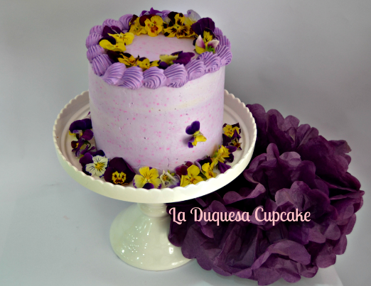tarta de limon y violetas