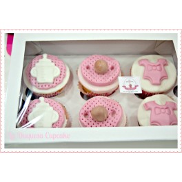 CAJA 6 CUPCAKES BABY SHOWER 